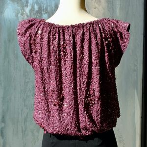 Alice + Olivia Sequin Top